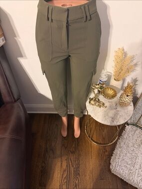 Express Olive Green Bucket Hat with Blush Interior